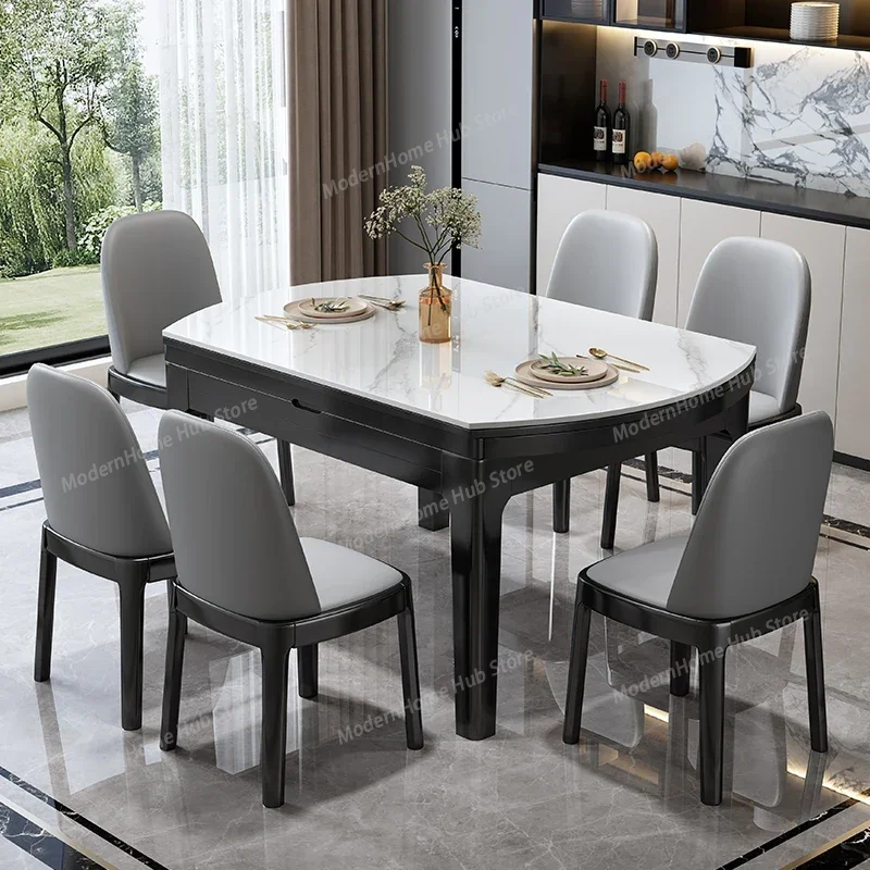 

Функциональные большие обеденные столы белого цвета, раскладные, современные кухонные обеденные столы, складные деревянные столы в скандинавском стиле, мебель для дома