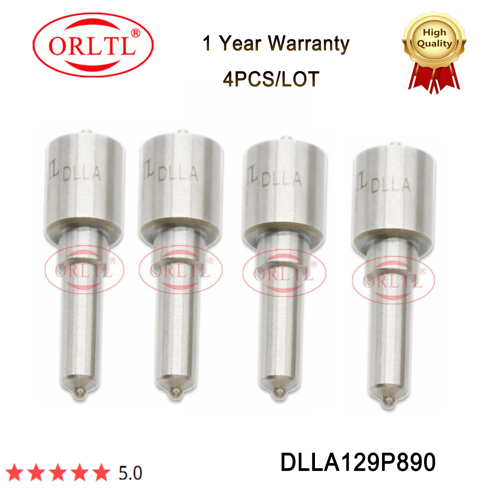 

4PCS DLLA129P890 Common Rail Injector Nozzle Parts 093400-8900 Diesel Fuel Sprayer For Denso 095000-6470 RE546777