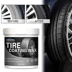 Tire Cleaner Paste Wheel Rust Cleaning Tire Retreading Wheel Polishing Coating Brightener Restorer Agent Car Detailing Care