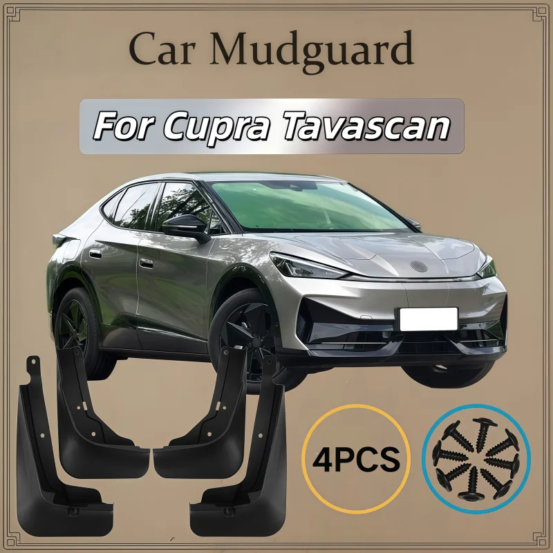 Car Mud Flap For Cupra Tavascan Volkswagen ID. UNYX 06 2024~2027 ABS Mudguard Fender Mud Guard Exterior Mudflap Auto Accessories
