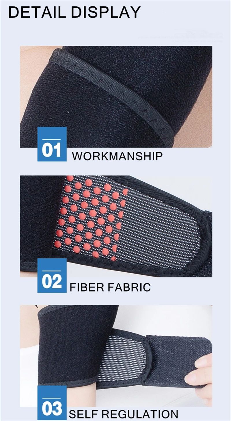 Selbsterwärmendes Handgelenkband, Magnetfeldtherapie, Stützbandage, beheizter Handwärmer, Kompression, Schmerzlinderung, Armband, Desinfektionsgürtel – Detail 5