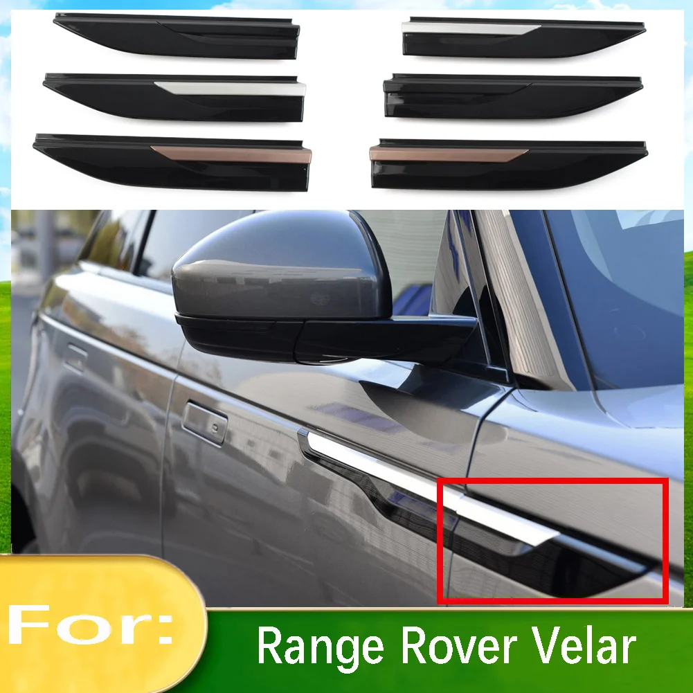 

2Pcs Car Left Right Front Right Side Fender Moulding Trim For Land Rover Range Rover Velar 2018 2019 2020 2021 2022