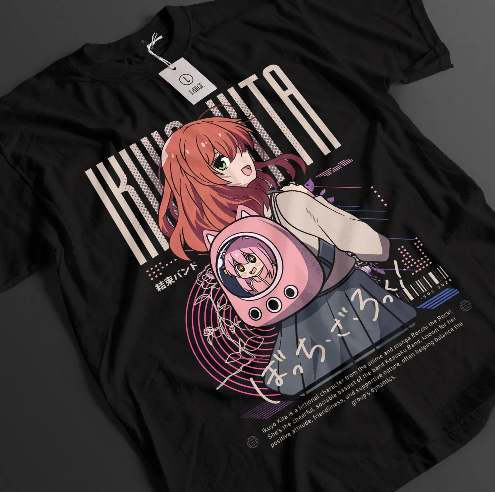 Bocchi The Rock Shirt Hitori Bocchi Tshirt Nijika T-Shirt Ryo Top Kita Anime Tee