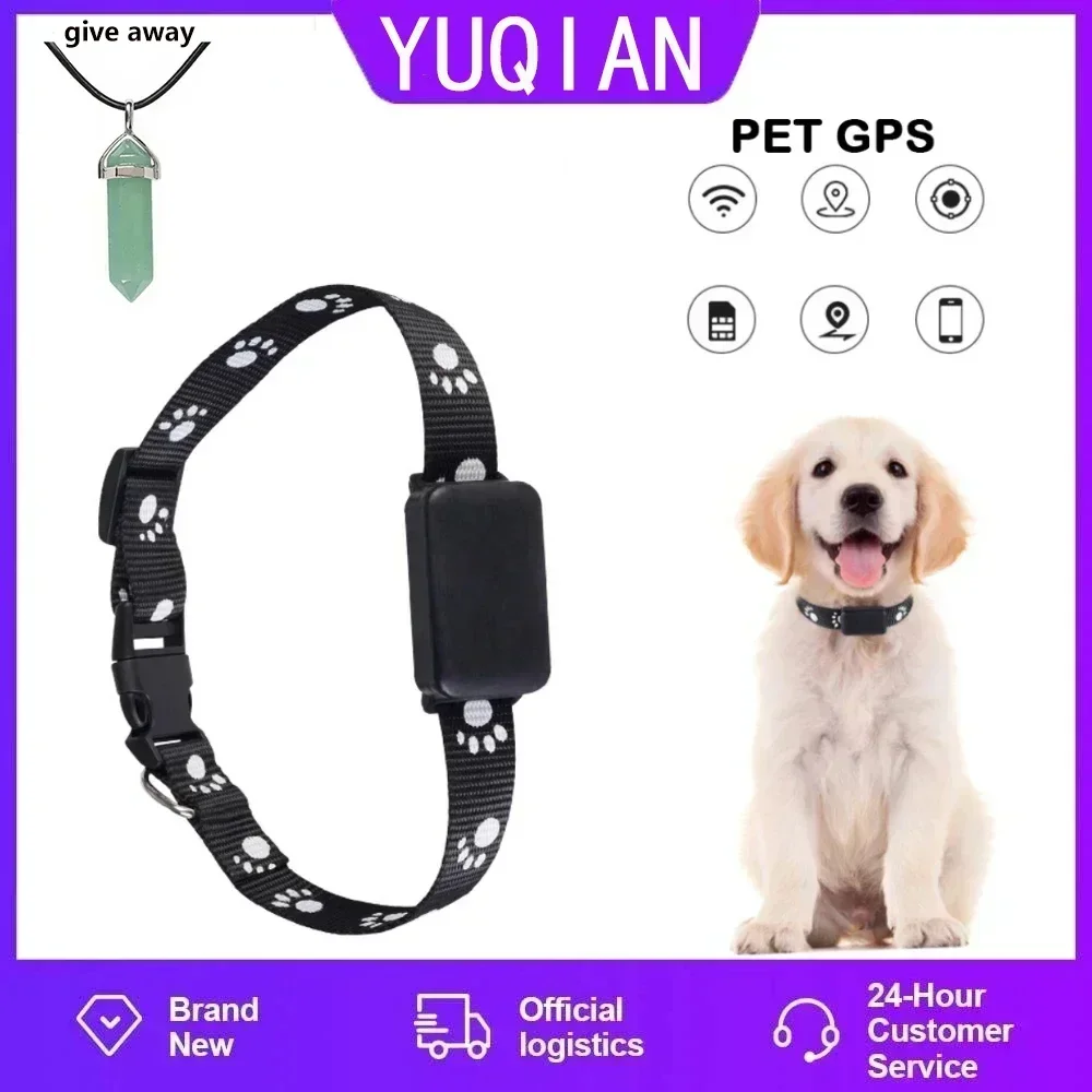 NEW Pet GPS Locator Mini Locator Waterproof Collar GPS Dog Collar Cat Locator Smart Fence Alarm APP Global Real-time Positioning