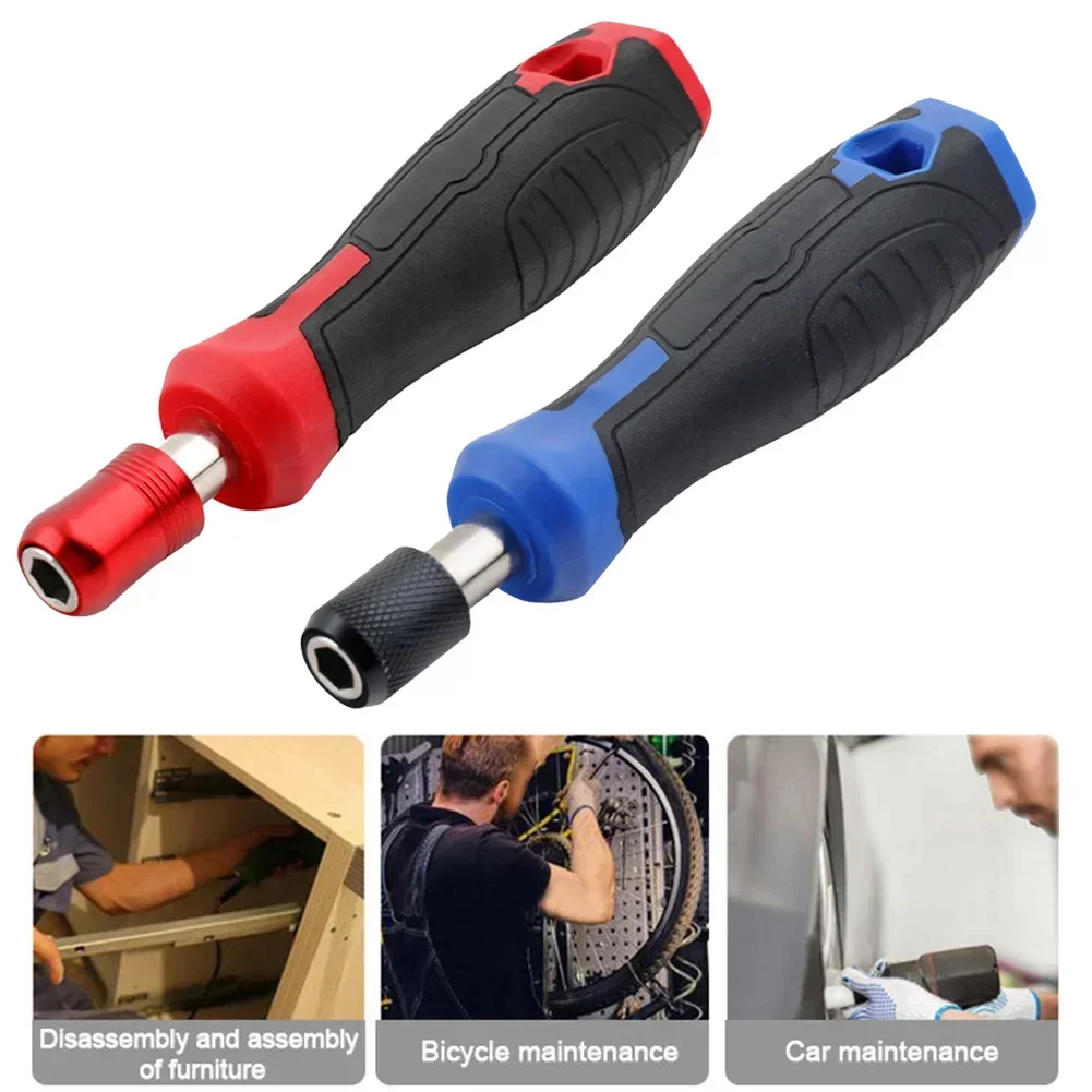 

6.35mm Hex Self-locking Adapter Screwdriver Handle Screwdriver Bit Holder Screwdriver Bits Socket Wrench1/4"adapter Connection