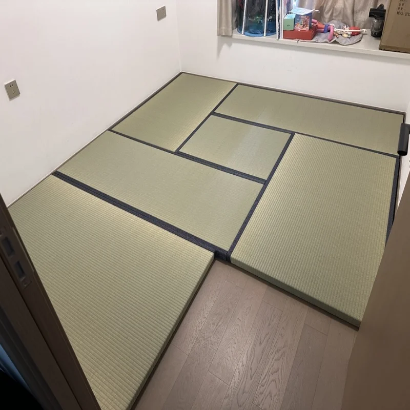 Custom Made Thick 4.5cm/5.0cm/5.5cm Japanese Interior Tatami Mat Coconut Fiber Core Straw Mat Flooring Mattress Tatami Floor Mat