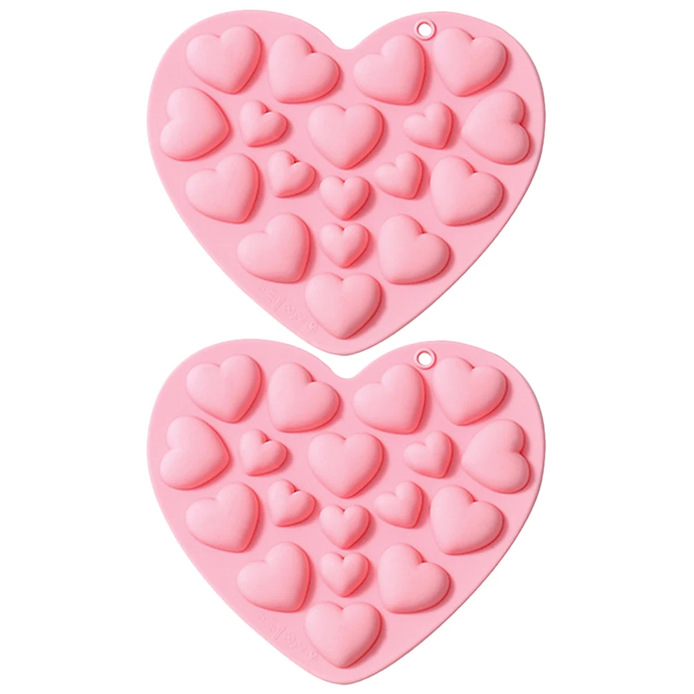 

Silicone Cookie Molds Heart Shaped Baking Mold Chocolate Jelly Multi Function DIY Pastry Decorative Food Grade Safe