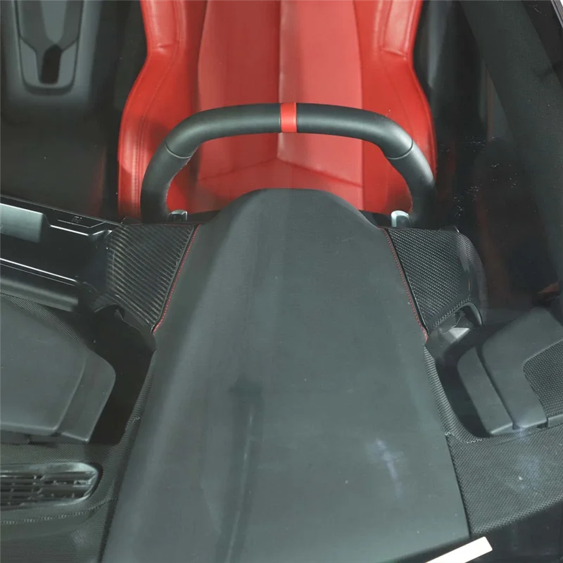 

High Quality 2 PCS Dashboard Cover, Side Instrument Hood Panel Carbon Fiber Pattern Trim Accessories For Corvette C8 2