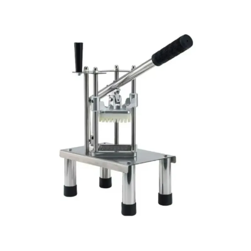Stainless Steel Manual French Fry Cutter 13mm Grid Blade Commercial Hand Press Potato Vegetable Strip Cutting Machine