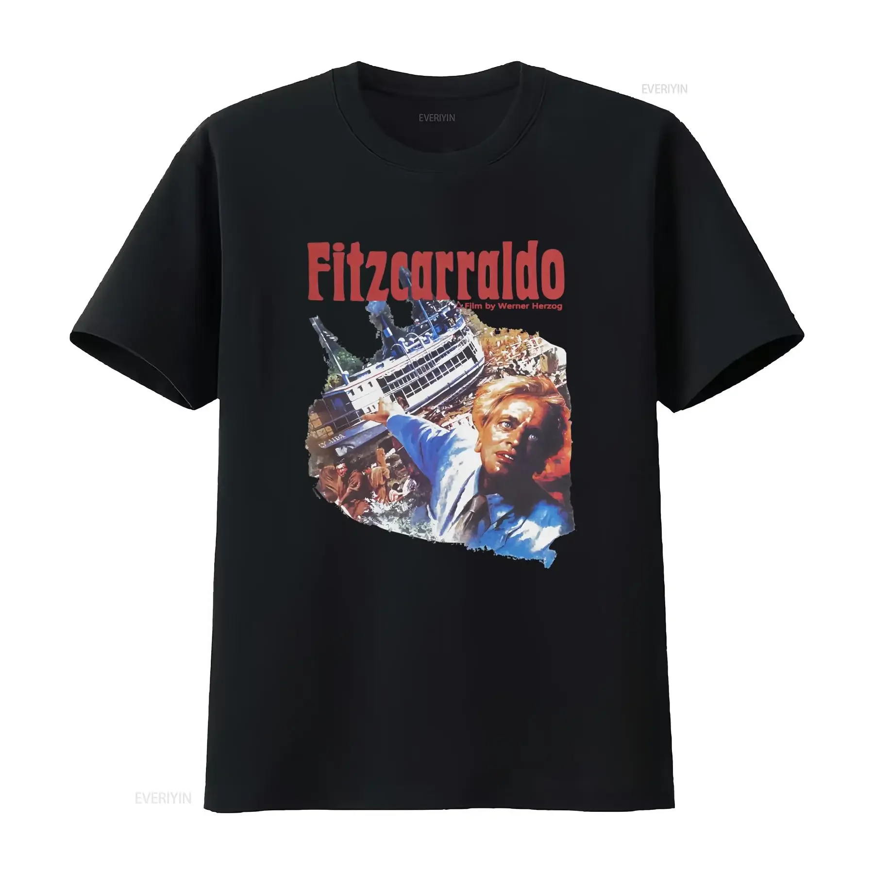 Fitzcarraldo Werner Herzog Vintage Style Film T Shirt Unique Movie Inspired Design for Lovers vintage Washed Versatile Slightly
