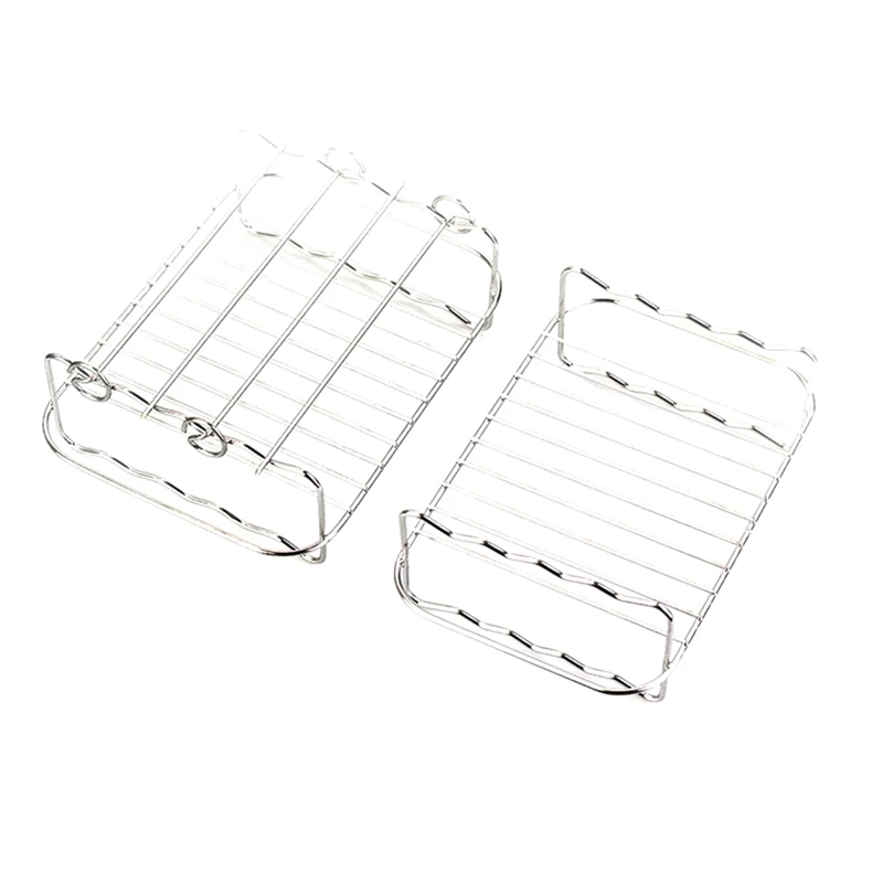 

2 Pcs Air Fryer Rack For Double Basket Air Fryers Compatible With DZ401 Double Basket Air Fryers Accessories