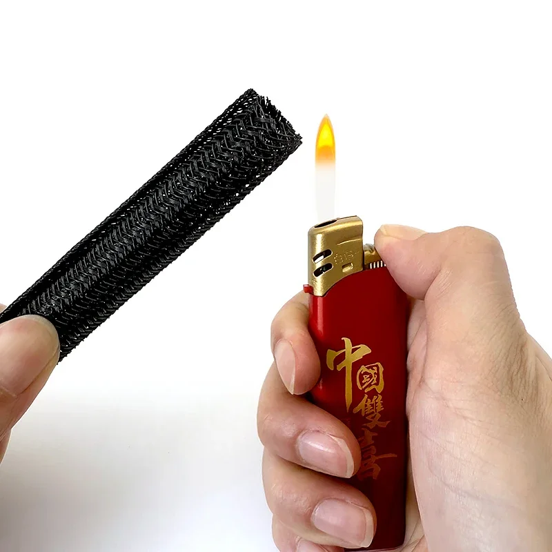 Flexible 5-50mm PET Braided Sleeving Self-Closed Split Tube Anti-Abrasion Insulated Cord Cover Wire Management Protector