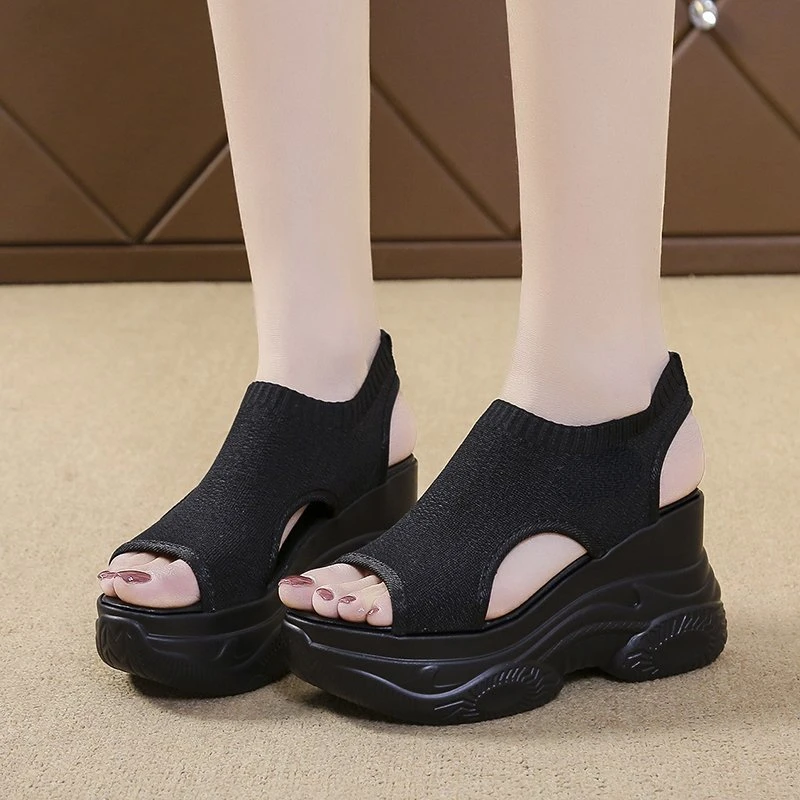 Platform Sandals Wedges Shoes for Women Fashion Peep Toe Summer Shoes Ladies Casual Thick Soled Sandals Footwear Sandalias Mujer