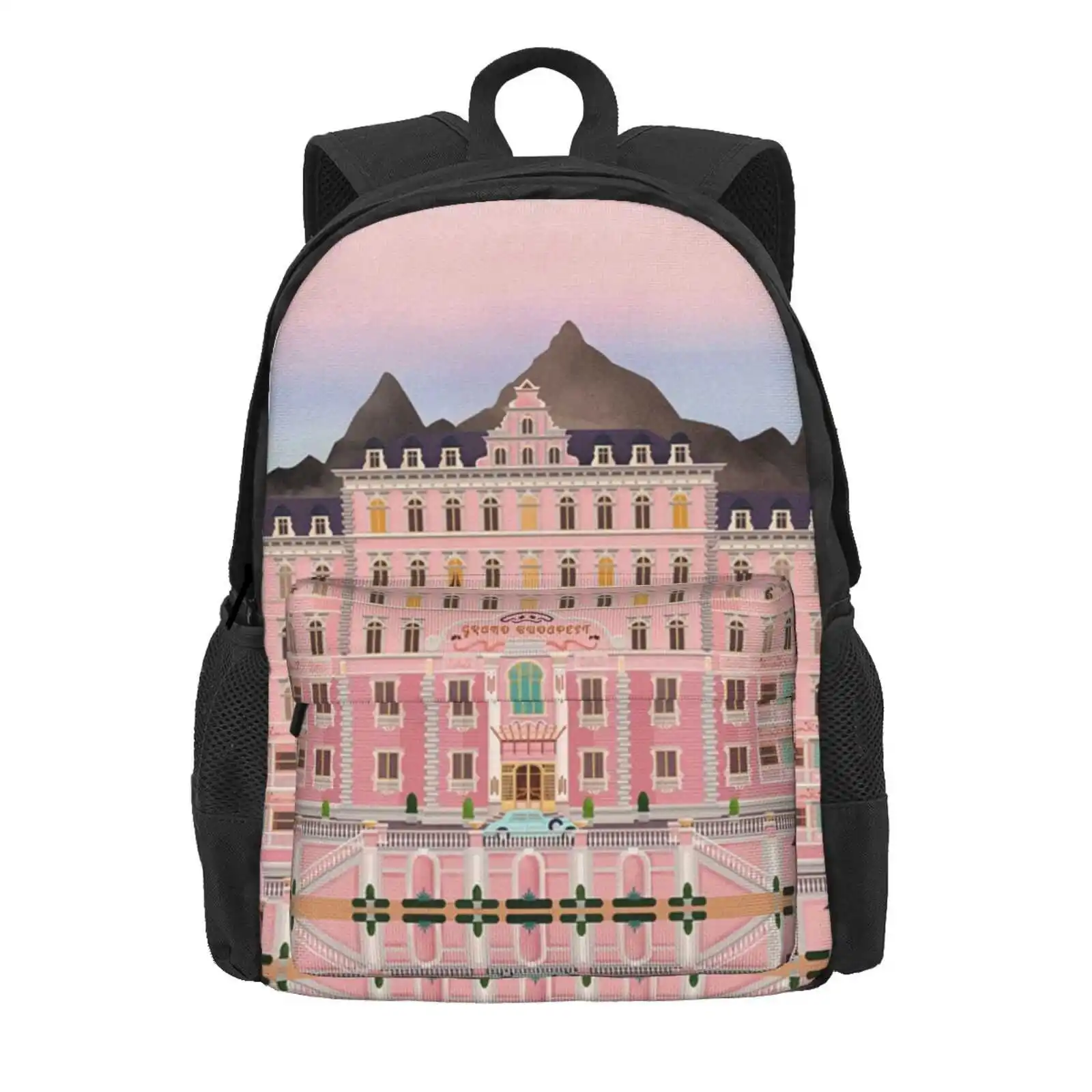 Grand Budapest Hotel Poster Wes Movie Rushmore Hot Sale Schoolbag Backpack Fashion Bags Wes Anderson The Grand Budapest Hotel