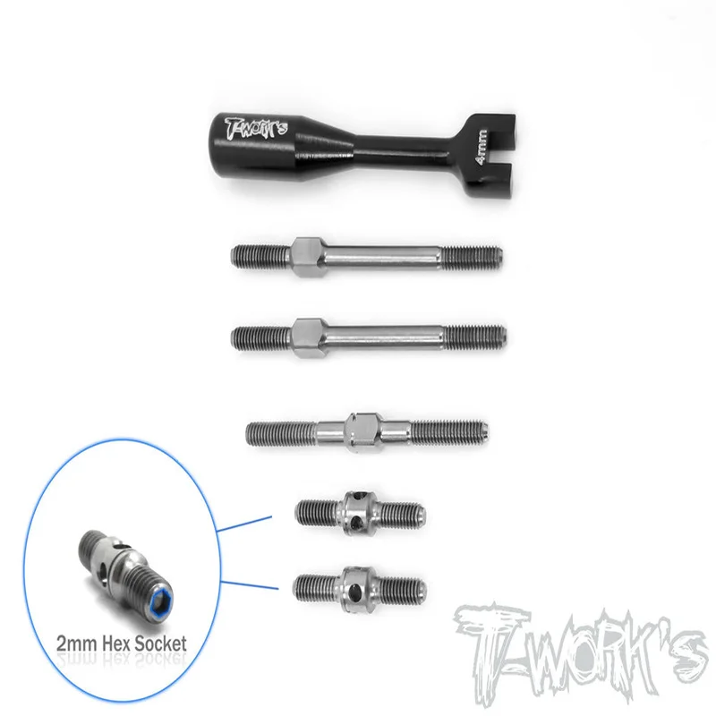 Original T works TB-172 64 Titanium Turnbuckle Set For Infinity IF15 Rc part