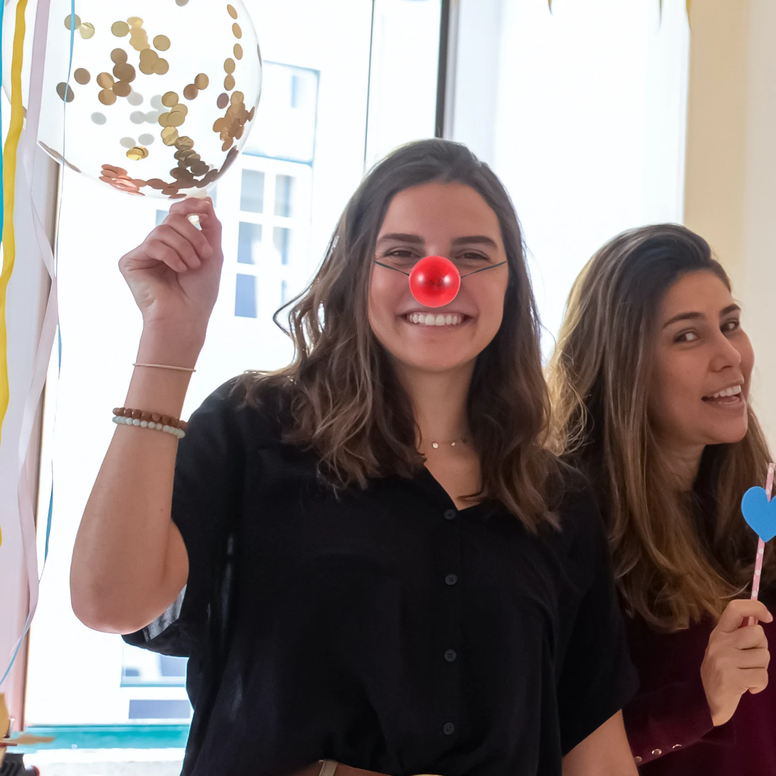 

3 шт., светящиеся носы клоуна, декор, реквизит для выступлений, вечеринка, фестиваль, тематический парк, аксессуар, забавный реквизит для выступлений, подарок