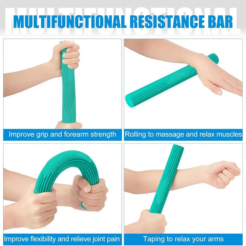 Barras flexibles para ejercitador de manos para fisioterapia: alivia el dolor de tendinitis y mejora la fuerza de agarre, para aliviar el dolor de codo