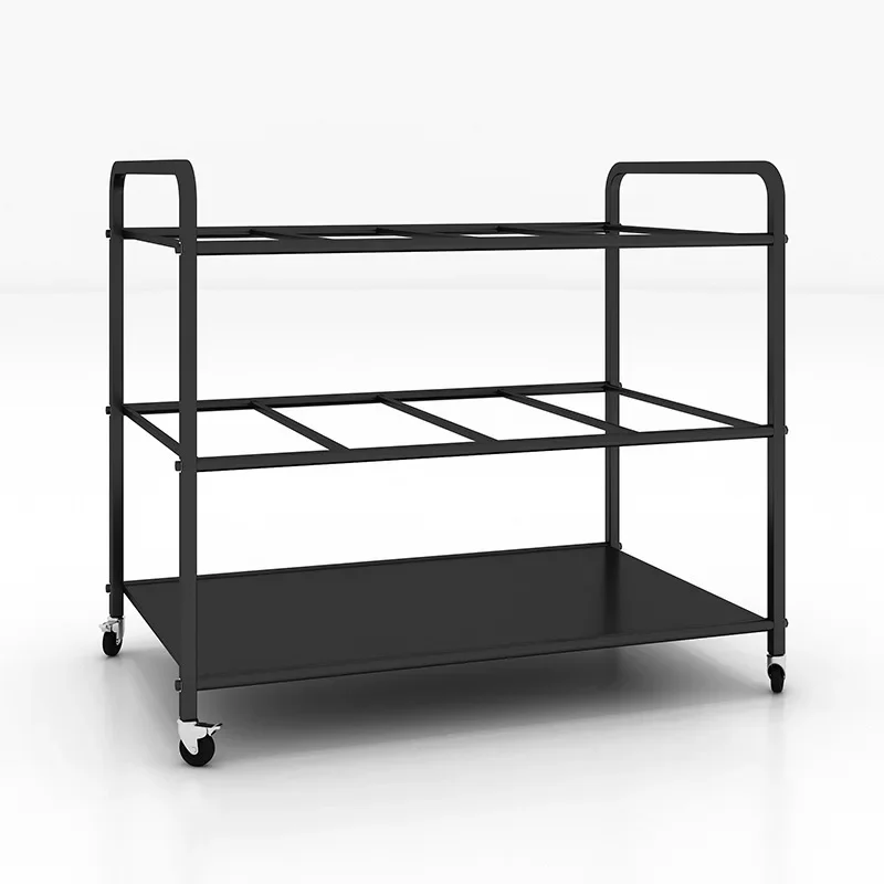 Yoga mat storage rack household organizer multi-layer floor mobile shelf