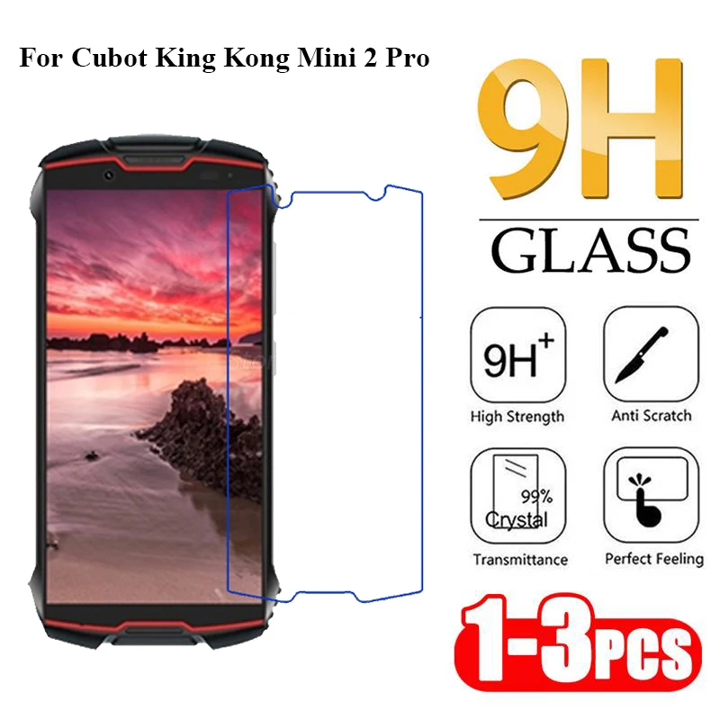 3-1PC Protective Glass For Cubot King Kong Mini 2 Pro Temepred Glass Screen Protector for Cubot King Kong Mini 2 Smartphone Film