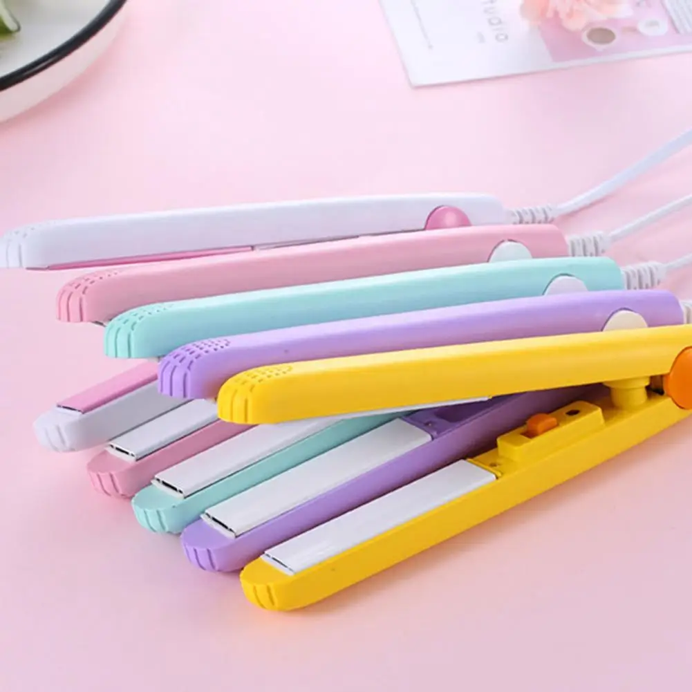 Hair Curler  Solid Ceramic Mini Hair Corrugated Straighter Tool  Thermostatic Hair Straightening Tool