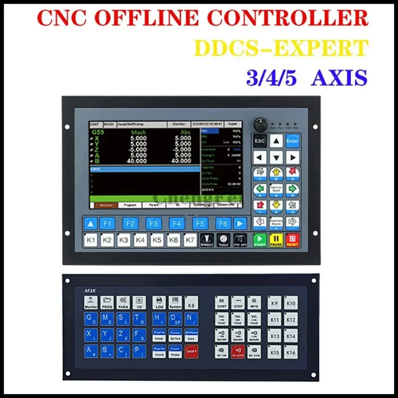 อัพเกรดออฟไลน์ Controller DDCS EXPERT V2 M350 3 แกน 4 แกน 5 แกน 1MHz รหัส G สําหรับ CNC เครื่องแกะสลักเครื่องกัดการประมวลผล
