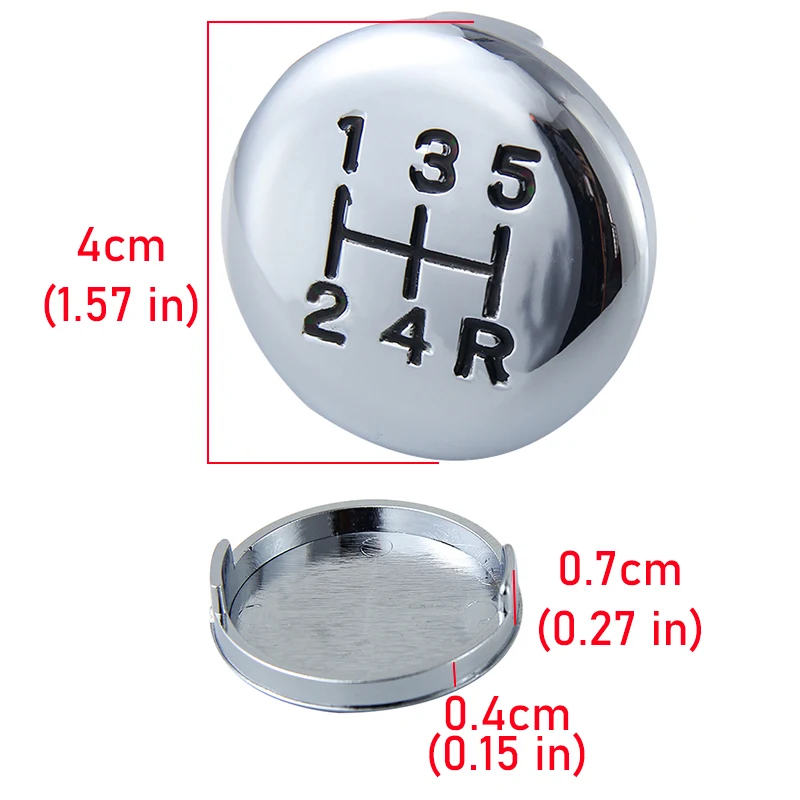 For Citroen Berlingo Peugeot Partner 2008 - 2018 Gear Shift Knob Head Emblem Badge Lever Stick Top Cover 5 Speed Car Accessories