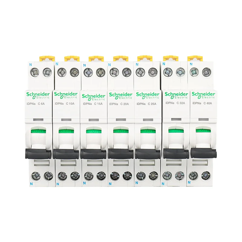 Schneider Electric iDPNa 1P+N Miniature Circuit Breaker A9P08606 A9P08610 A9P08616 A9P08620 A9P08625 A9P08632 A9P08640