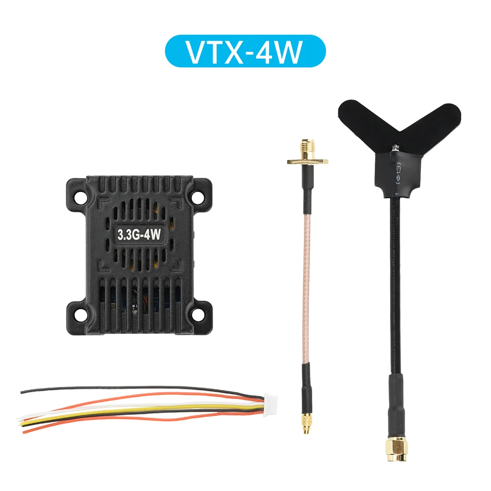 3.3 جيجا هرتز 4 واط 6 واط VTX/VRX جهاز إرسال الفيديو 16CH استقبال عدة محاكاة وحدة نقل الصور ل FPV RC سباق الطائرة بدون طيار