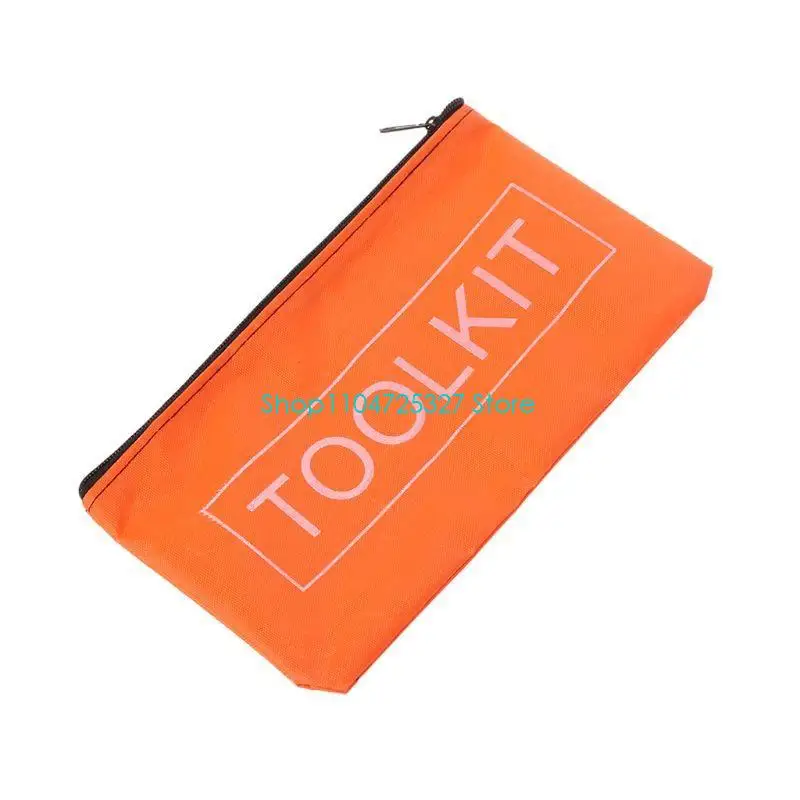D8KF 7.7x3.9in Storage Oxford Cloth Tool Bag Waterproof Zipper Storage Bags