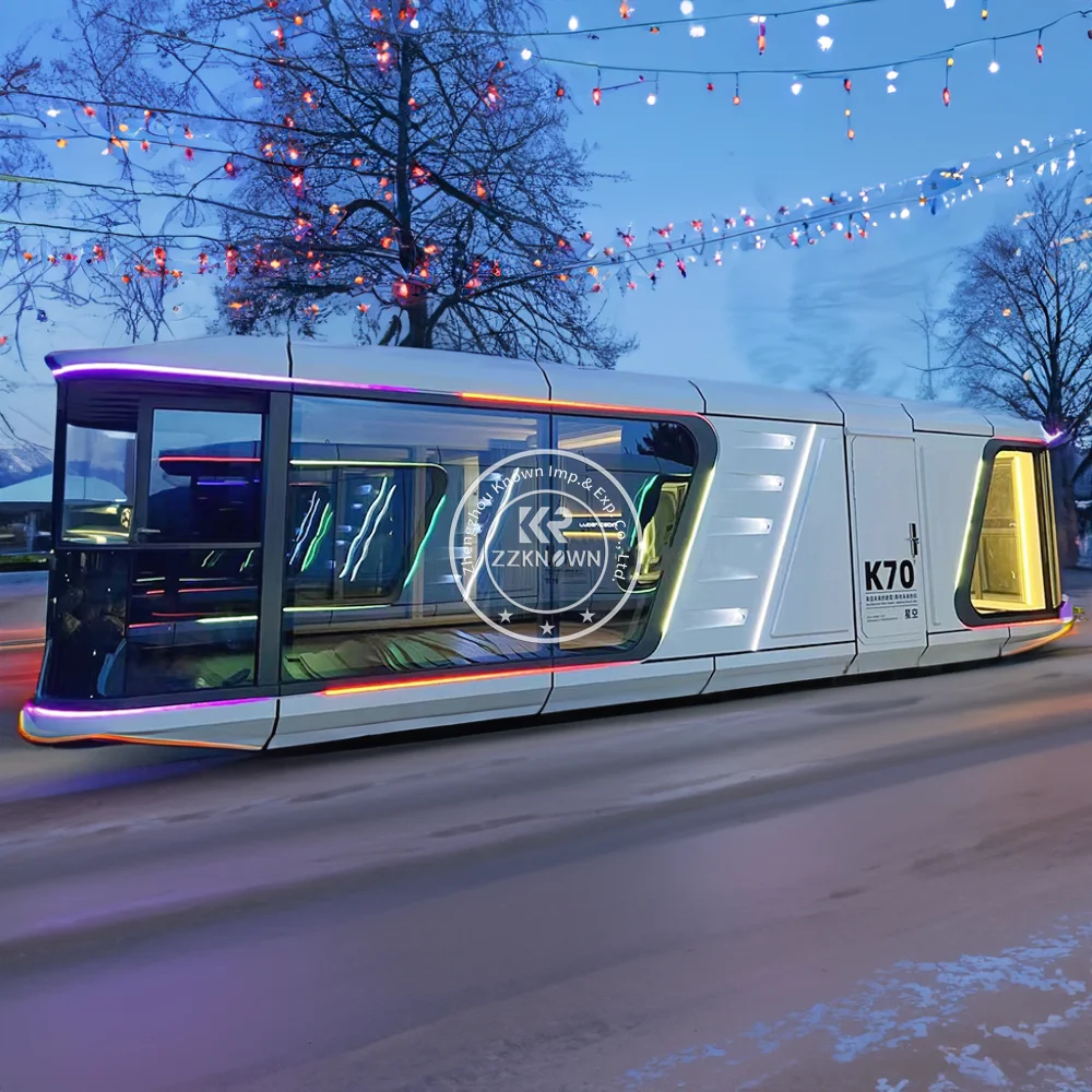 Casa de recipiente de cápsula espacial personalizada, inteligente, à prova de vento, construção de hotel, luxo, praia, villa, móvel, casa de cápsula espacial pré-fabricada