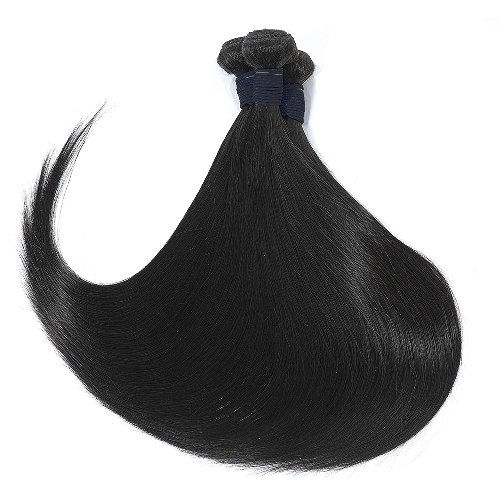 

Бразильские прямые волосы 1/3/4 шт. 100% человеческие волосы плетения натуральный черный Remy необработанные волосы двойной уток наращивание волос для женщин