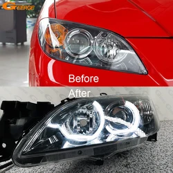 For Mazda 3 Mazda3 BK 2003 2004 2005 2006 2007 2008 Ultra Bright DTM M4 Style Led Angel Eyes Kit Halo Rings Car Accessories