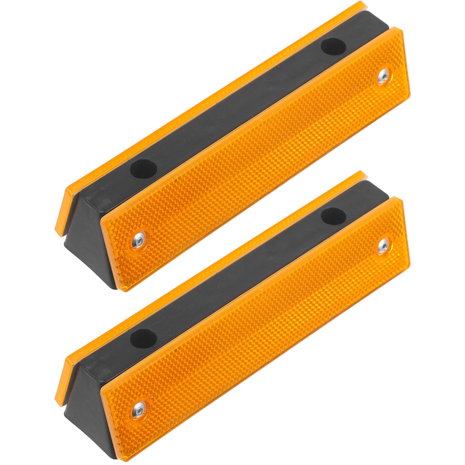 2 قطعة علامات الطريق العاكسة مستطيلة عالية الوضوح علامات الرصيف العاكسة درب Delineators عاكس الطريق