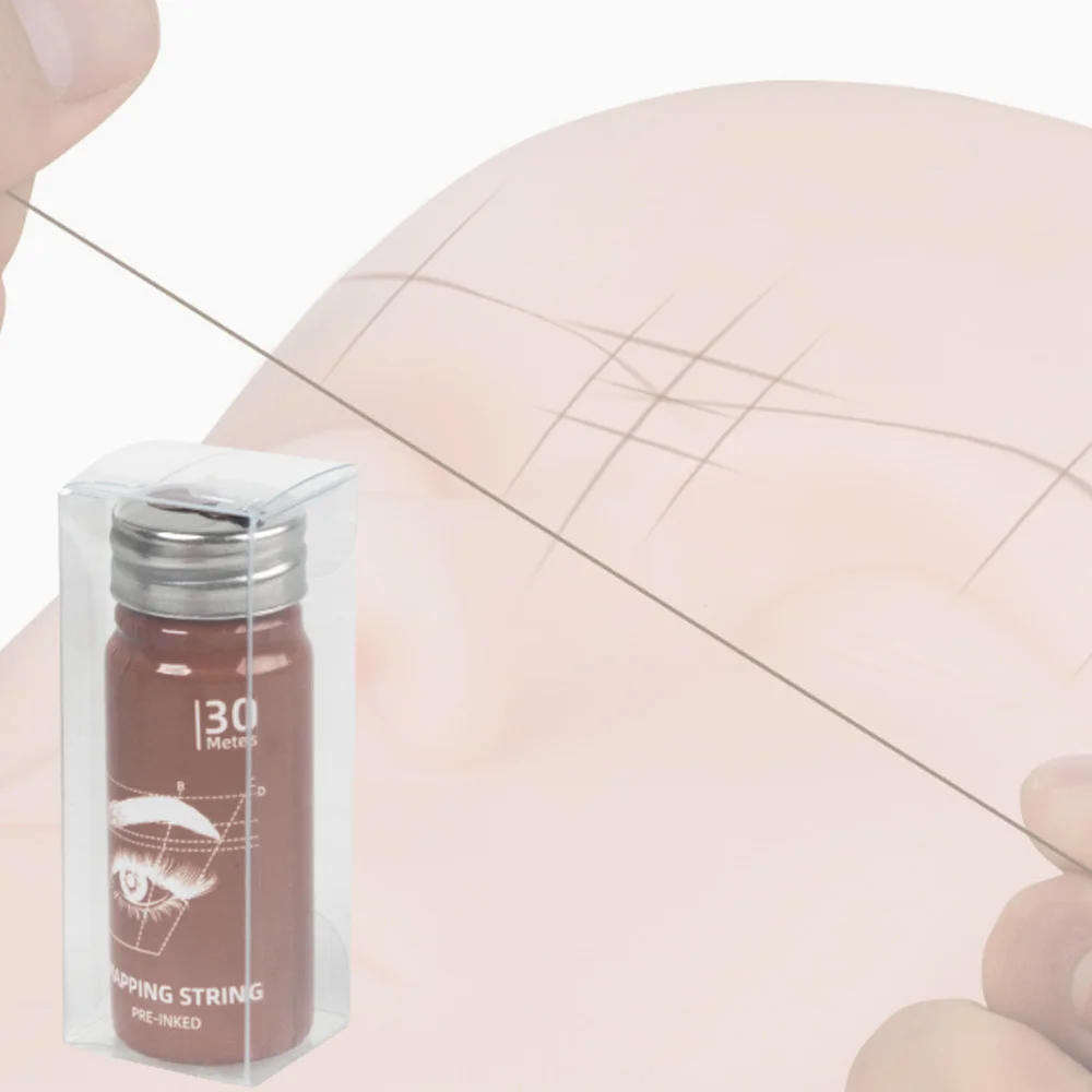 

Semi Permanent Positioning Line Eyebrow Measuring 30M Mapping Pre-ink String Microblading Eyebow Make Up Dyeing Thread 1 Bottle