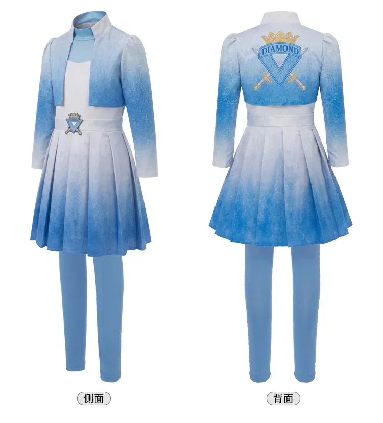 2026 Movie Descendants Evie Cosplay Fantasy Clothing Women Teen Costume Disguise Halloween Youth Female Party Outfits
