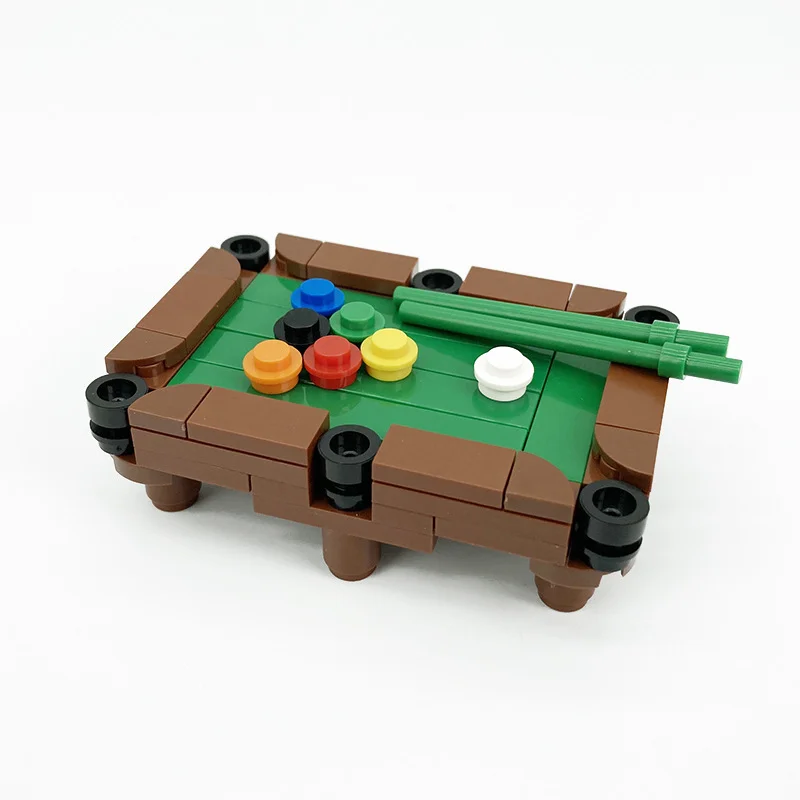 

DIY Furniture Mini Building Blocks Billiard Table Set Creative Scene Playset Indoor Toy Home Decor Gift for Kids and Adults