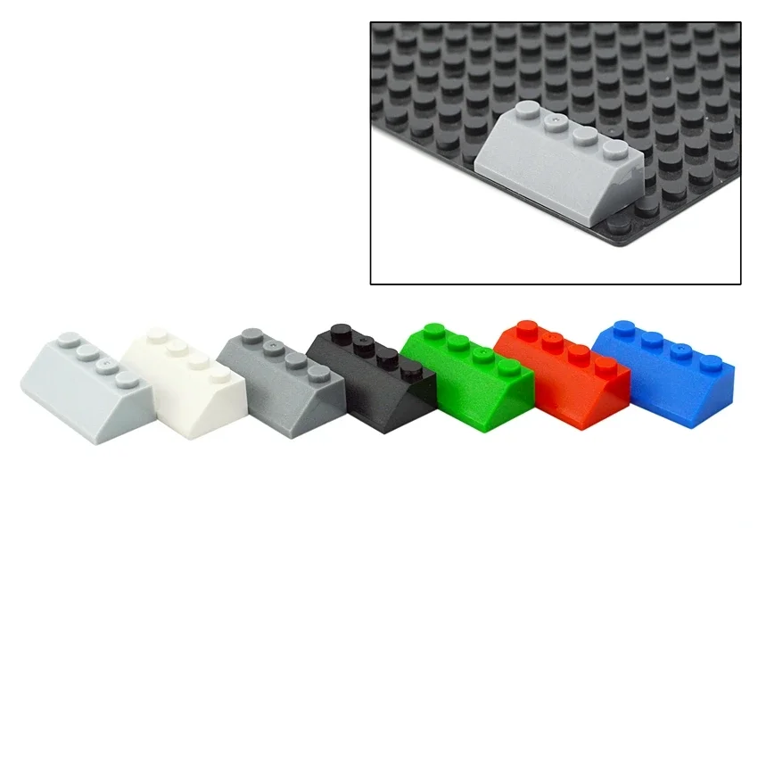 

50PCS Slope 45 2x4 DIY Sloping Building Blocks Thick Figures Brick Slope size Compatible With 3037 Educational Creative Toy