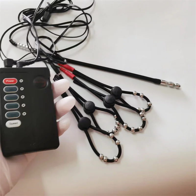 مقاطع الحلمات المعدنية صدمة كهربائية مجرى البول السبر لعبة استثارة القضيب موسع سيليكون خواتم الديك الحصان العين قضيب الجنس لعب للرجال والنساء #5