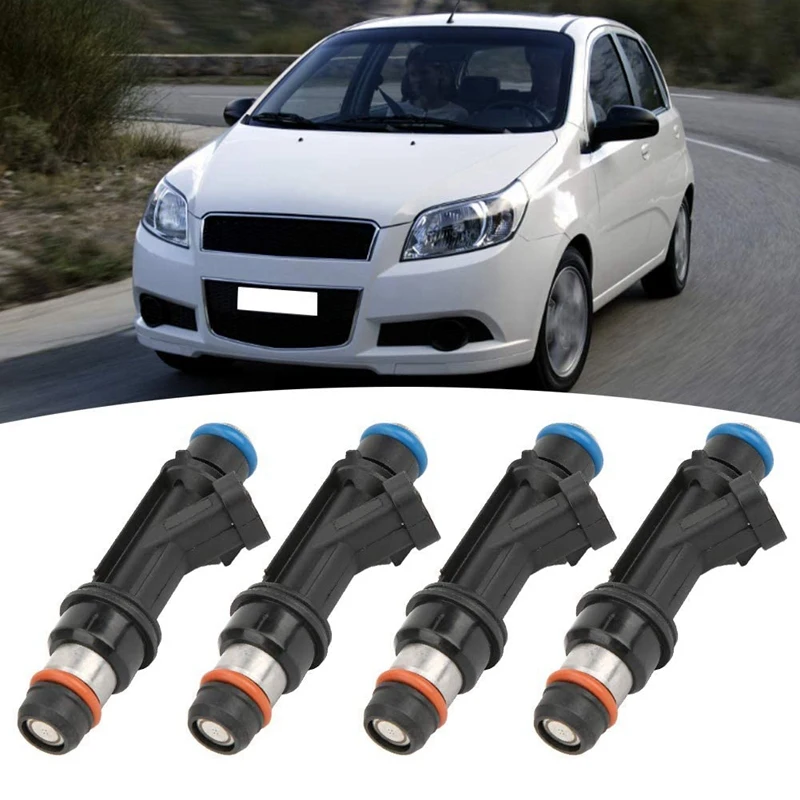 NEW-4Pcs/Set Fuel Injector for Chevrolet-Aveo 1.6L L4 Pontiac Wave 96386780 25334150 FJ720 4G1889 Car Accessories