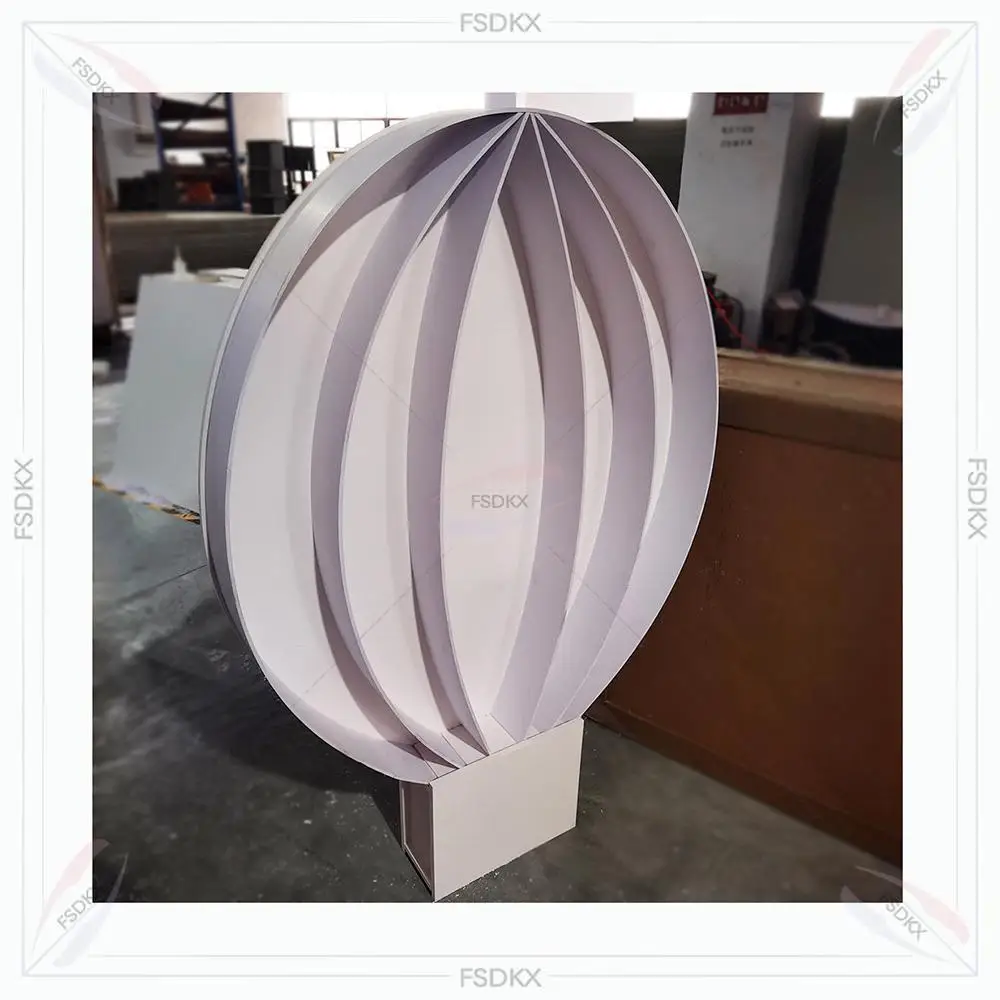 Cheap White Round Wedding Party Backdrop Decoration PVC Round Backdrop for Wedding Stage