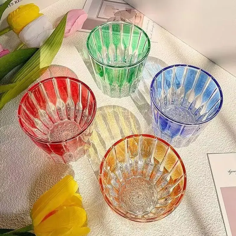 Vasos de Whisky de Varios Colores, 200 ml, Vasos de Cóctel de Alta Gama, Vasos de Vino de Lujo, Vasos para Bebidas Frías, Tazas para Café Helado