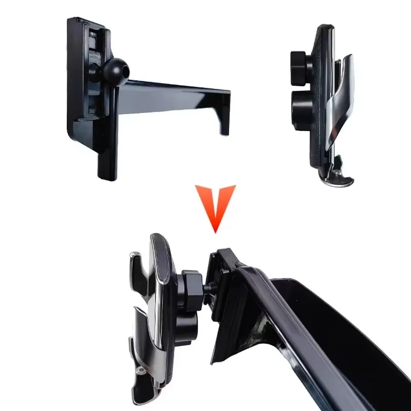 Car Mobile Phone Holder GPS Bracket Gravity Mount Support Auto Stand Accessories For Toyota Sienna 2022 2023 12.3-inch Screen - view 5