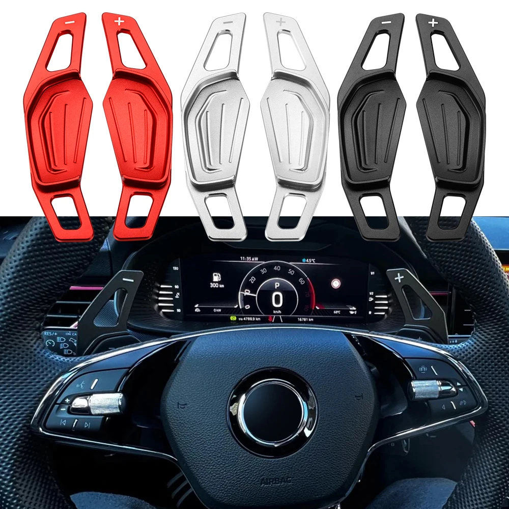 

Автомобильный руль, переключатель передач для Skoda Octavia A8 MK4 RS VRS 2020-2024 Karoq Kodiaq ENYAQ IV ABS, удлинитель переключателей, аксессуар