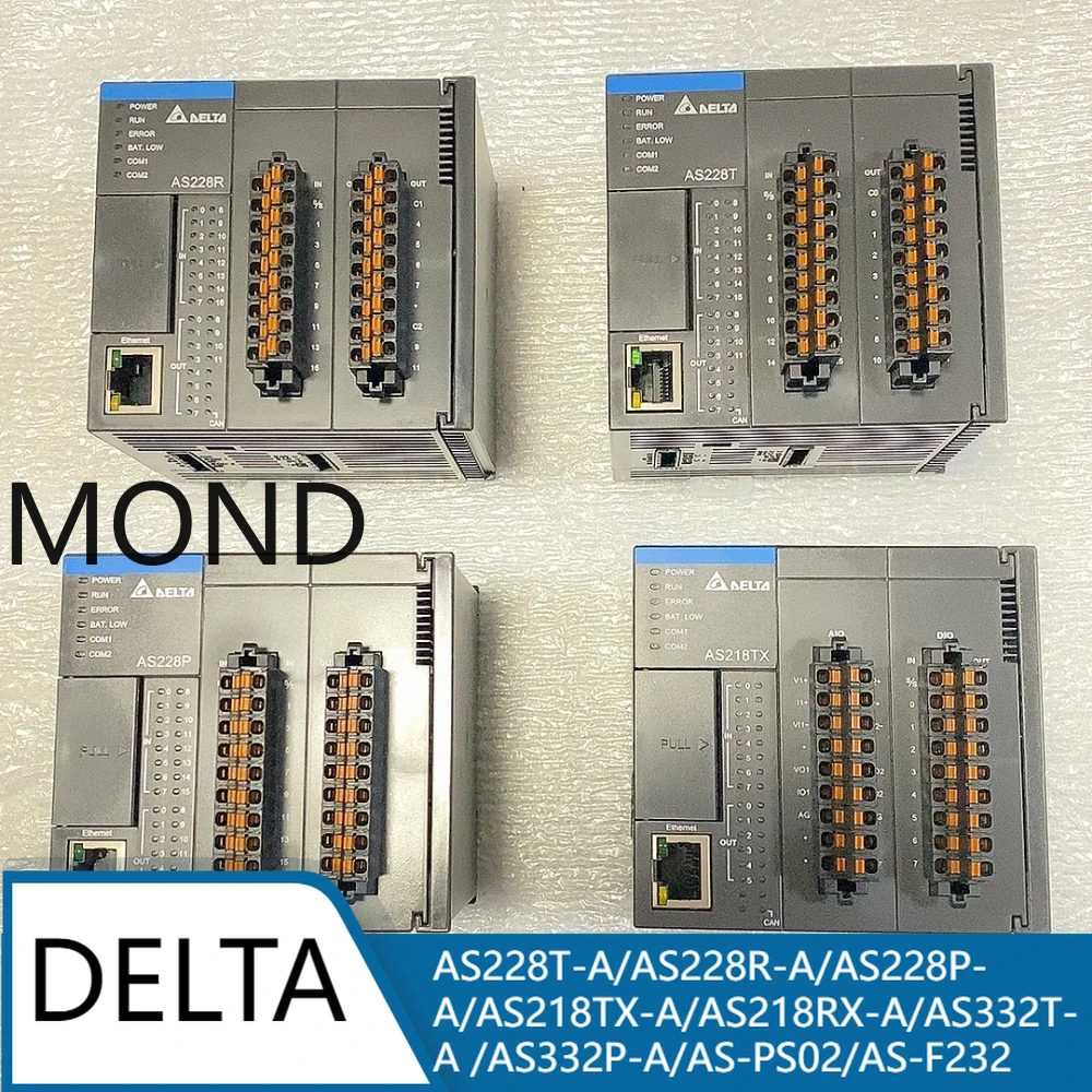 

New Original AS228T-A AS228R-A AS228P-A AS218TX-A AS218RX-A AS332T-A AS332P-A AS-PS02 AS-F232 Delta AS Series CPU PLC