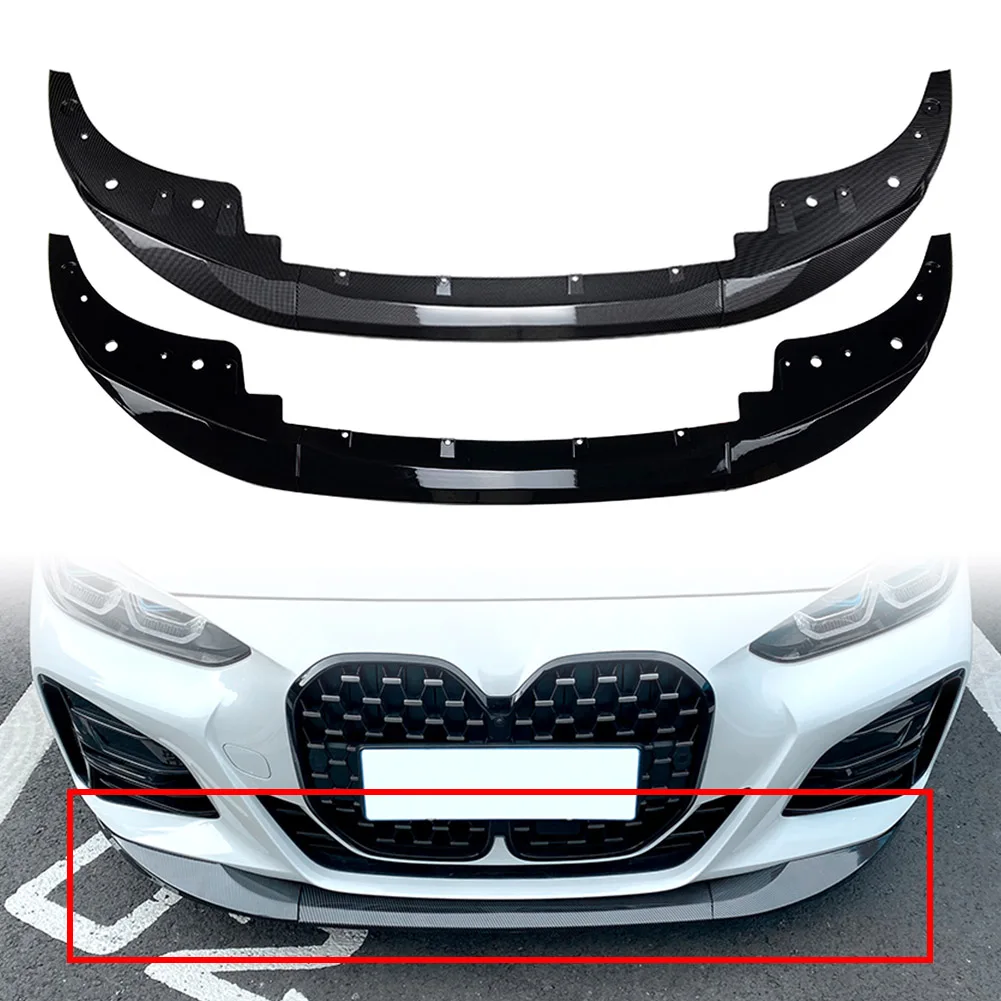 MP Style Car Front Bumper Lip Splitters For BMW 4 Series M Sport G22 2020+ For G23 G24 M440i 430i 420i 420d 2021 2022 2023