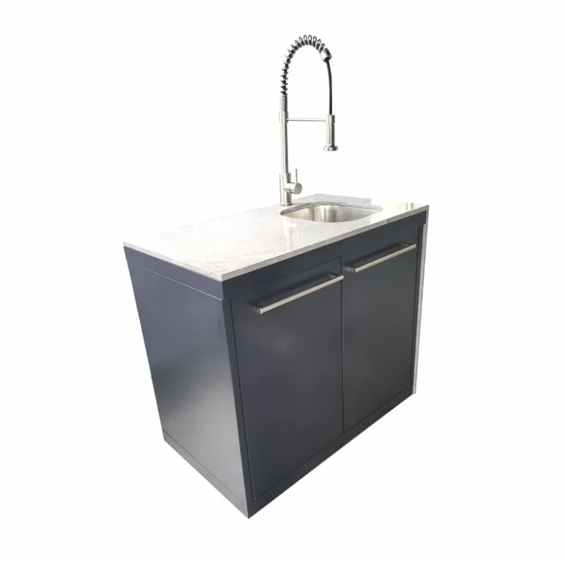 Fresh goods Modern kitchen grade stainless steel sink cabinet