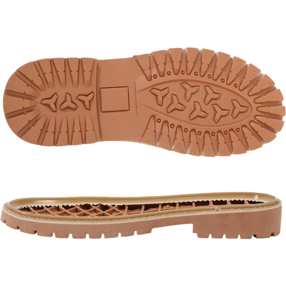 

Shoe Replacement Rubber Full Out Sole A Pair Leather Shoes Wear Resistant Shoes Sole Raised Shoes Sole for Work Shoes and Boots