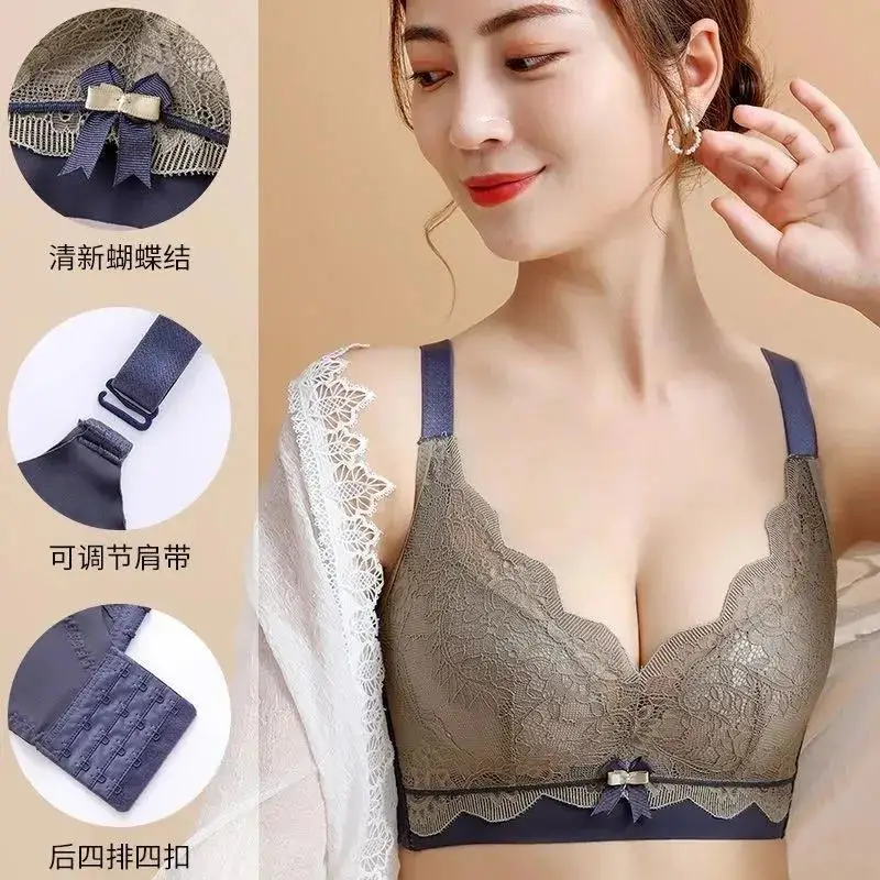 Adjustment Type Underwear No Steel Ring Lingerie For Women Gather Together Anti-Sag Bra Ventilate Small Chest Thin Cup Tube Top