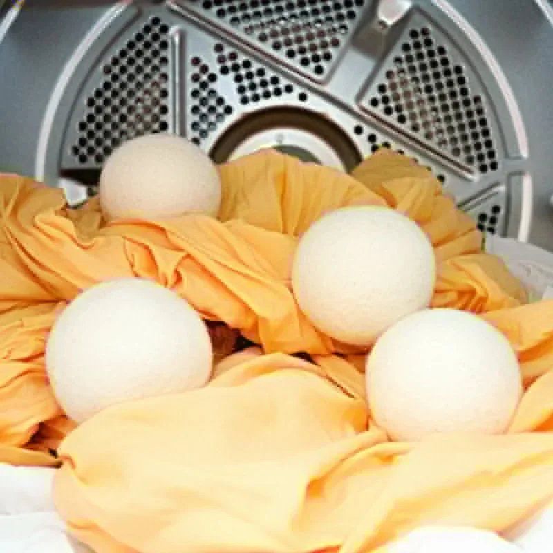 Wolle Trockner Bälle Wiederverwendbare Natürliche Weichspüler Wäsche Waschmaschine Zubehör Hause Waschen Fleece Trockner Bälle Kleidung – Detail 5