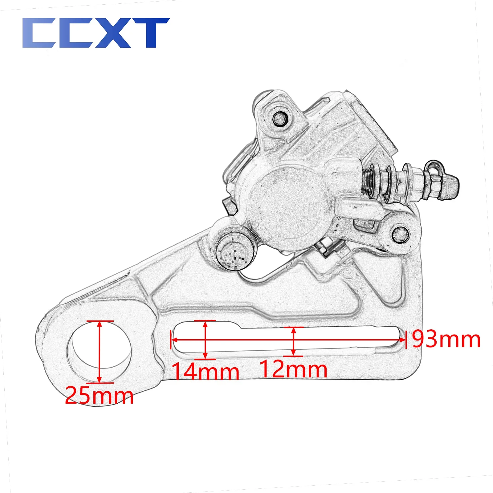 Conjunto de bomba de freno trasero de motocicleta, tubo de aceite de pinza hidráulica para KTM XCW XCFW EXC EXCF SX SXF XC XCF 125-530 2014-2023 piezas